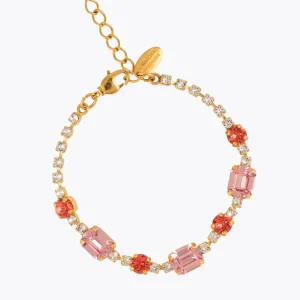 CAROLINE SVEDBOM ARMBÅND CORINNA GOLD CORAL COMBO