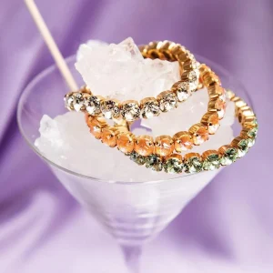 CAROLINE SVEDBOM ARMBÅND GIA STUD GREIGE SILK COMBO
