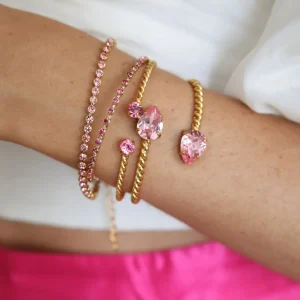 CAROLINE SVEDBOM ARMBÅND MINI DROP LIGHT ROSE