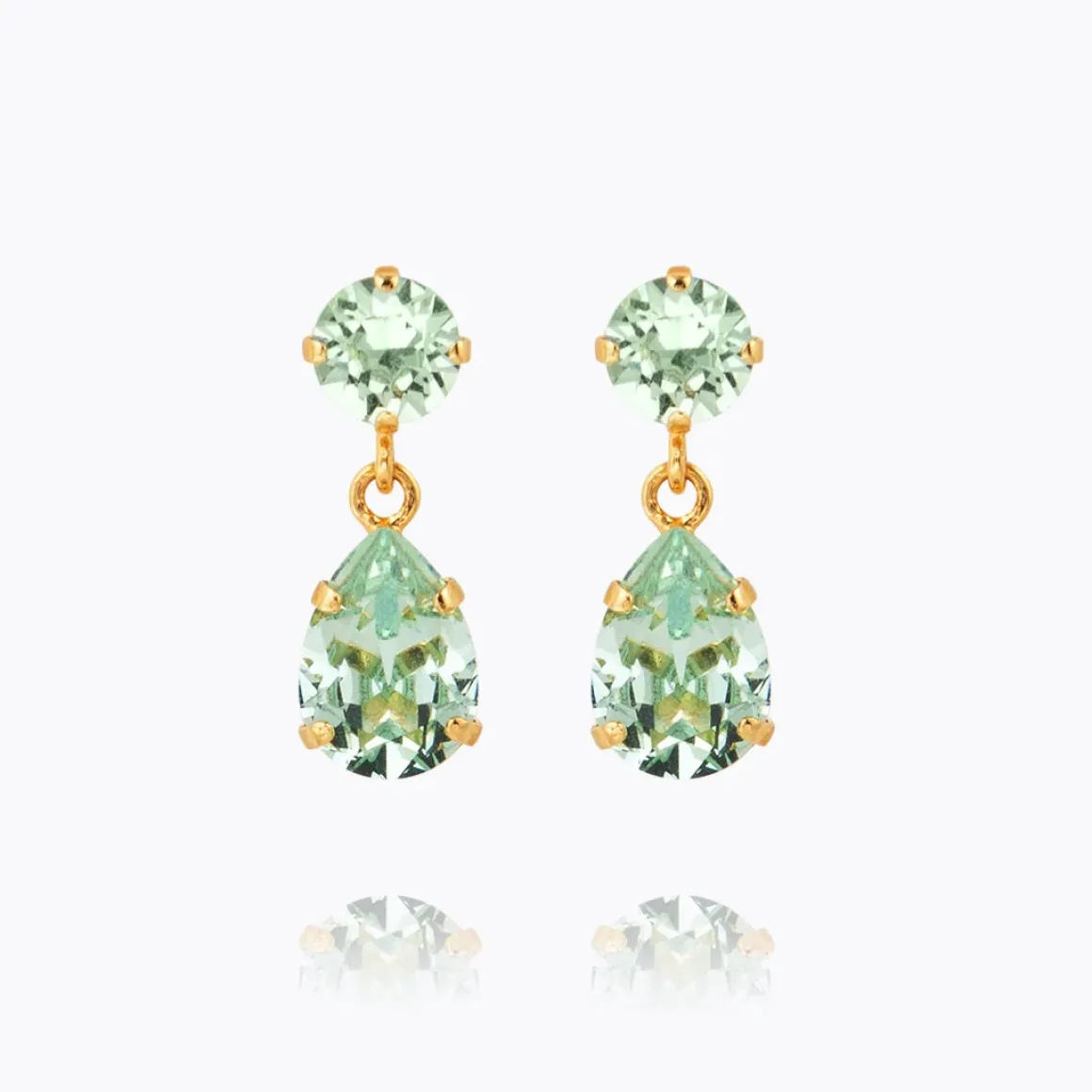 caroline_svedbom_redobber_0-17.webp CAROLINE SVEDBOM ØREDOBBER MINI DROP GOLD CHRYSOLITE