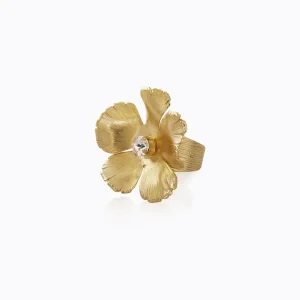 CAROLINE SVEDBOM RING ANEMONE CRYSTAL