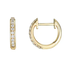 DIAMANT ØRERINGER 0,16CT