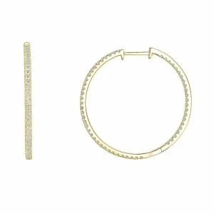DIAMANT ØRERINGER 1,00CT GULTGULL