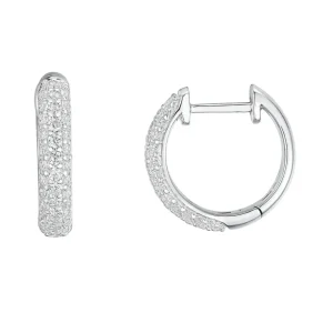 DIAMANT ØRERINGER 0,50CT PAVÈ GULL