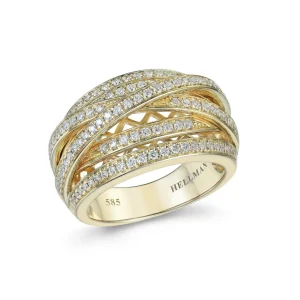 DIAMANTRING GULTGULL BRED 0,71CT
