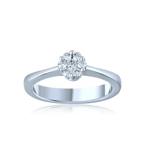 DIAMANTRING HVITTGULL HELLMAN MAGIC 0,25CT