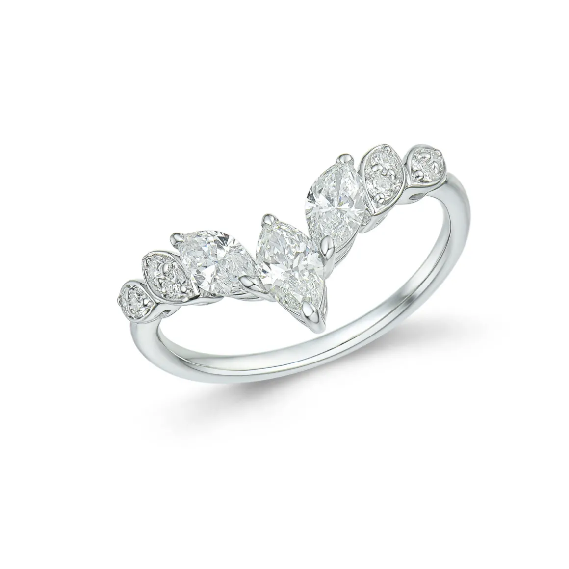diamantring_hvittgull_hel_0.webp DIAMANTRING HVITTGULL HELLMAN BRILLIANT AND MARQUISE