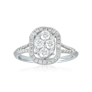 DIAMANTRING HVITTGULL ROSETT HELLMAN