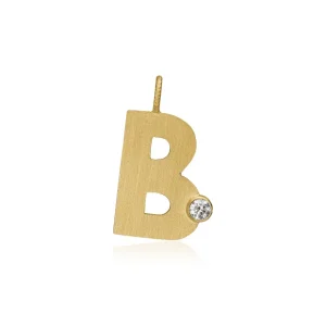 DULONG ANHENG LETTER GULTGULL MED DIAMANT