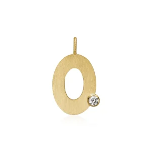 DULONG ANHENG LETTER GULTGULL MED DIAMANT