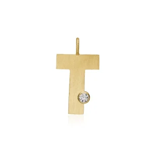 DULONG ANHENG LETTER GULTGULL MED DIAMANT