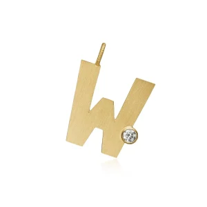 DULONG ANHENG LETTER GULTGULL MED DIAMANT