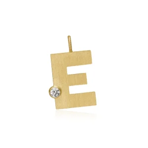 DULONG ANHENG LETTER GULTGULL MED DIAMANT