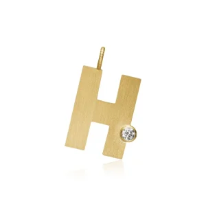DULONG ANHENG LETTER GULTGULL MED DIAMANT