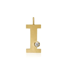 DULONG ANHENG LETTER GULTGULL MED DIAMANT