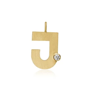 DULONG ANHENG LETTER GULTGULL MED DIAMANT
