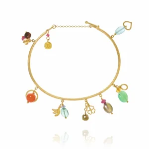 DULONG ARMBÅND PICCOLO LINEA TROPICAL GULTGULL