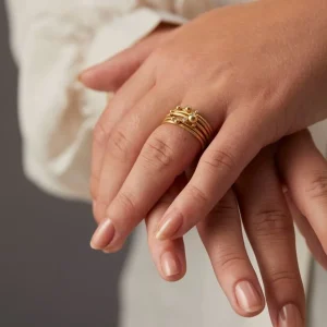 DULONG RINGER DELPHIS SETT MED DIAMANTER