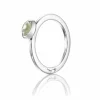 EFVA ATTLING RING LOVE BEAD SØLV GRØNNKVARTS