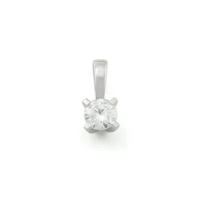 ENSTENSANHENG HVITTGULL DIAMANT 0.30 CT TW.SI