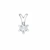 ENSTENSANHENG HVITTGULL DIAMANT 0.50CT TW.SI