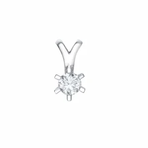 ENSTENSANHENG HVITTGULL DIAMANT 0.50CT TW.SI