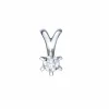 ENSTENSANHENG HVITTGULL DIAMANT 0.40CT TW.SI
