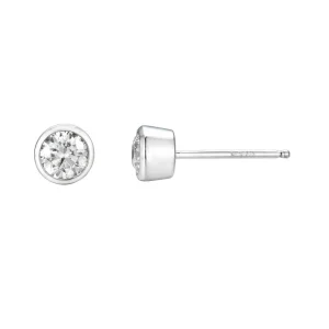 ENSTENSØREDOBBER BEZEL HVITTGULL DIAMANT 0.60CT TW.SI