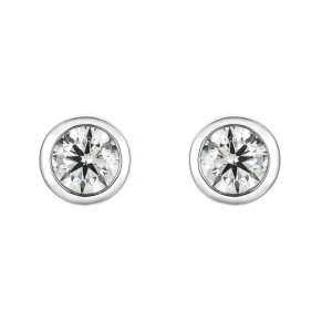 ENSTENSØREDOBBER BEZEL HVITTGULL DIAMANT 0.50CT TW.SI