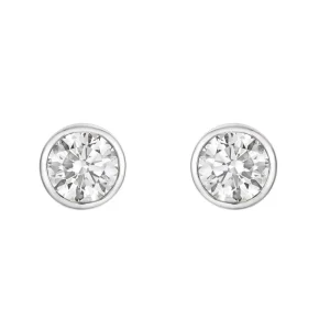 ENSTENSØREDOBBER BEZEL HVITTGULL DIAMANT 0.80CT TW.SI