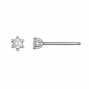 ENSTENSØREDOBBER HVITTGULL DIAMANT 0.10CT TW.SI