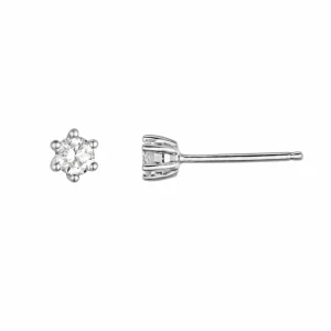 ENSTENSØREDOBBER HVITTGULL DIAMANT 0.20CT TW.SI