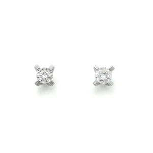 ENSTENSØREDOBBER HVITTGULL DIAMANT 0.20 CT TW.SI
