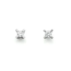 ENSTENSØREDOBBER HVITTGULL DIAMANT 0.10 CT TW.SI