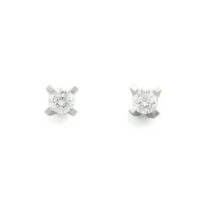 ENSTENSØREDOBBER HVITTGULL DIAMANT 0.60 CT TW.SI