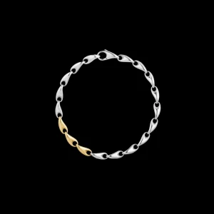 GEORG JENSEN ARMBÅND REFLECT SMALL SØLV OG GULL