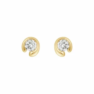 GEORG JENSEN ENSTENS ØREDOBBER MERCY GULTGULL 0,20CT