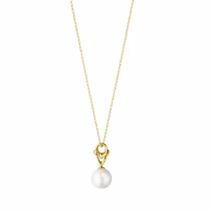 GEORG JENSEN HALSSMYKKE MAGIC MED PERLE OG DIAMANTER