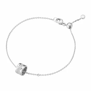 GEORG JENSEN KJEDE ARMBÅND FUSION HVITTGULL MED DIAMANTER
