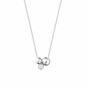 GEORG JENSEN KJEDE MED ANHENG MOONLIGHT GRAPES SØLV MED DIAMANT