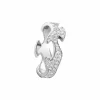 GEORG JENSEN RING FUSION SENTER RING HVITTGULL