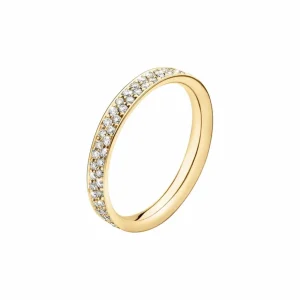 GEORG JENSEN RING MAGIC GULTGULL MED DIAMANTER