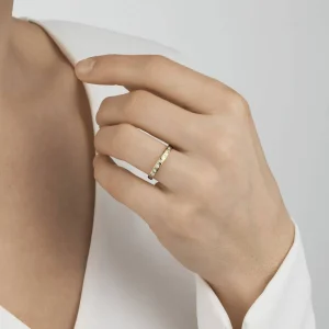GEORG JENSEN RING MAGIC GULTGULL MED DIAMANTER