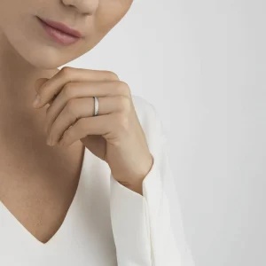 GEORG JENSEN RING MAGIC HVITTGULL MED DIAMANTER