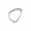 GEORG JENSEN RING OFFSPRING SØLV MED DIAMANTER