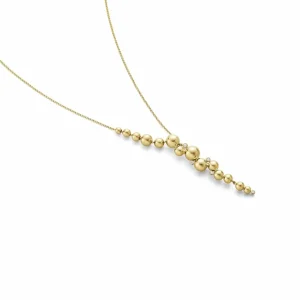 GEORG JENSEN SMYKKE MOONLIGHT GRAPES GULTGULL MED DIAMANTER