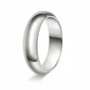 GIFTERING HELLMAN HVITTGULL 6MM HALVRUND INNVENDIG FLAT