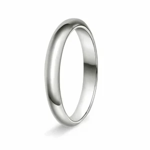 GIFTERING HELLMAN HVITTGULL 3MM HALVRUND INNVENDIG FLAT
