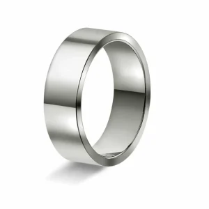 GIFTERING HELLMAN HVITTGULL 6MM REKTANGULÆR