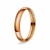 GIFTERING HELLMAN ROSEGULL 3MM SPISSOVAL